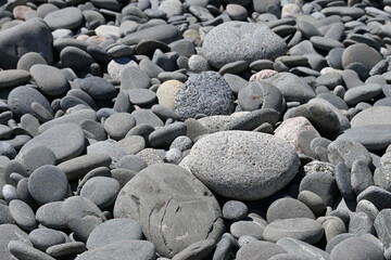 Stone beach close up 