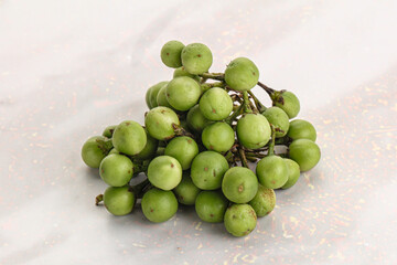 Raw ripe wild pea eggplant