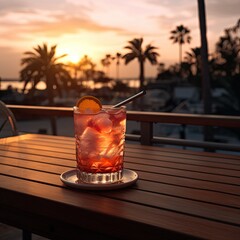 Enjoy a Refreshing Drink at a Beachside Bar