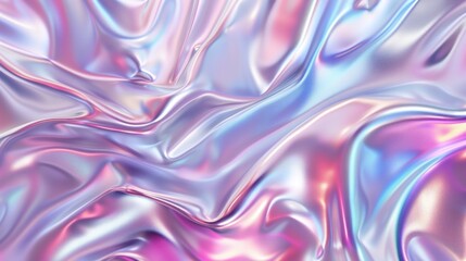 Obraz premium Texture resembling flowing metallic liquid with a myriad of colors blending in a harmonious pattern