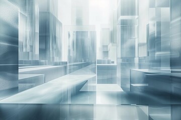 Technology concept background with frosted glass structures