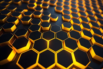 abstract background with honeycombs. 