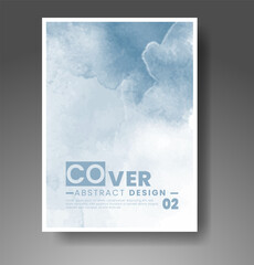 Cards with watercolor background. Design for your cover, date, postcard, banner, logo.