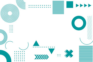 Geometric memphis abstract background