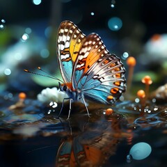 Butterfly at night