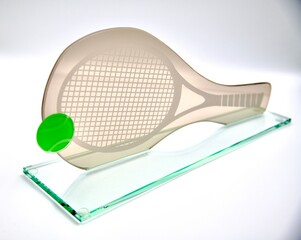 tennis racket and ball