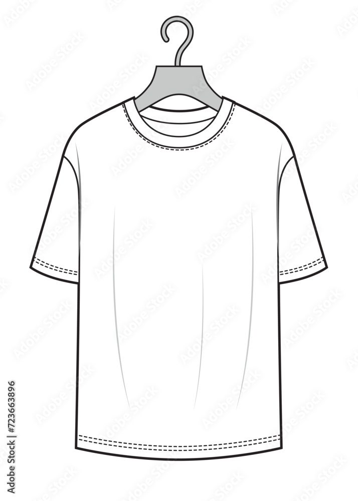 Canvas Prints mock-up t shirt hanger. store fashion casual apparel - Canvas Prints