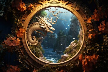Dragon in a Landscape - Artistic Interpretation
