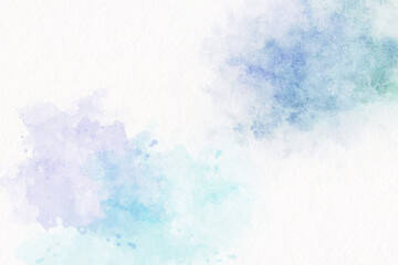 Watercolor abstract blue background