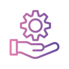 risk management gradient icon