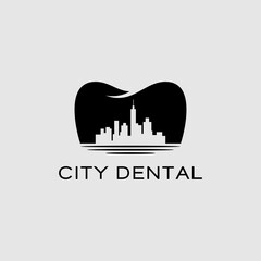 city skyline logo vector