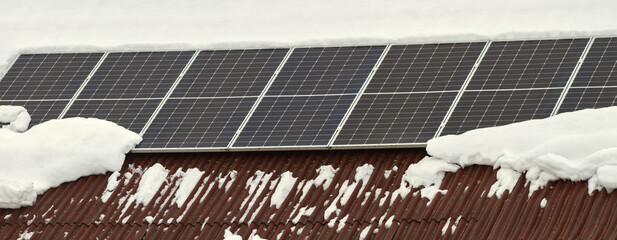 Problem with solar panel in winter season. - 723669254