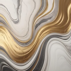 Abstract marble background gray beige and gold