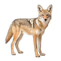 coyote wolf isolated on white background