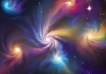 background with colorful space hd
