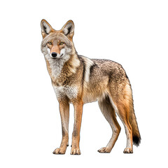 coyote wolf isolated on white 