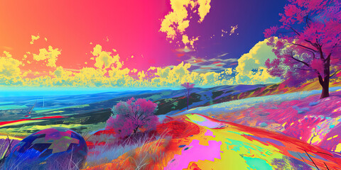 Virtual Vista: An Illusionary Mix of Virtual Reality and Scenic Vistas in a Digital Landscape