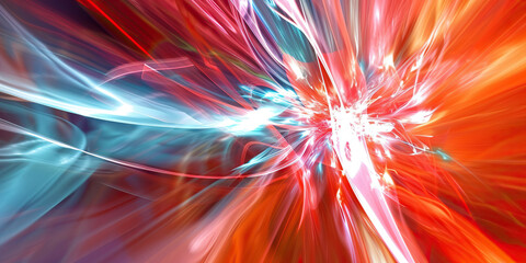 Fototapeta premium Liberty's Light: A Radiant Fusion of Torchlight and Independence Day Colors in a Patriotic Setting