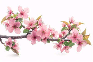 Pink Blossoms in Full Bloom: A Celebration of Spring's Delightful Flower Showcase Generative AI