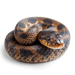 Obraz premium Skin Snake Isolated On White Background, Illustrations Images