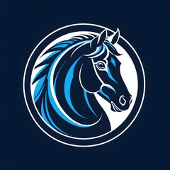 Fototapeta premium abstract Flat Vector Horse Logo Design