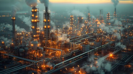 Fototapeta premium Carbon capture and storage facilities