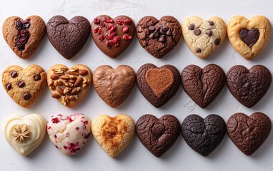 Heart-Shaped Cookies: A Delicious Celebration of Love and Chocolate Generative AI