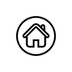 Fototapeta premium Homepage icon vector. House illustration sign. Home symbol. Building logo.