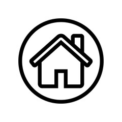 Homepage icon vector. House illustration sign. Home symbol. Building logo.