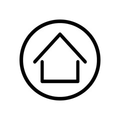 Obraz premium Homepage icon vector. House illustration sign. Home symbol. Building logo.