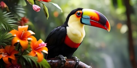 toucan in the jungle tucan wildlife photography generative ai brasilia toucan

