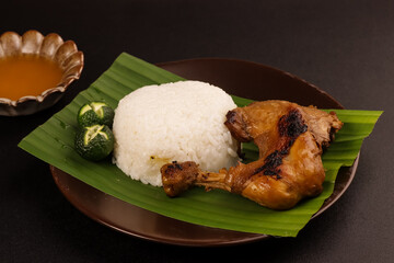 Chicken Inasal is a Filipino Style BBQ Chicken from the Western Visayas Region of the Philippines, Served with Rice.