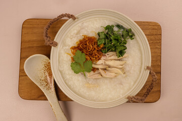 Chao Ga is Vietnamese Chicken Porridge or Vietnamese Congee.