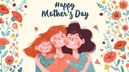 Mother's day greeting card.