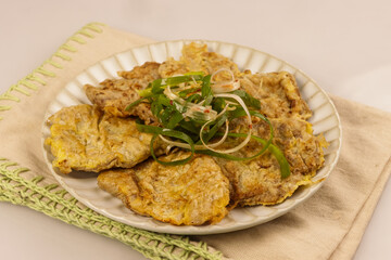 Yukjeon is Korean Beef Pancake or Soegogi Jeon.