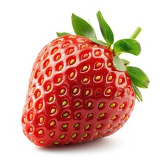 Strawberry Isolated On White Background Close On White Background, Illustrations Images