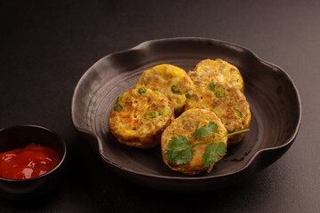 Tortang Giniling is a Filipino Ground Beef Omelette, Like a Fritter, Filled with Ground Beef and Veggies.