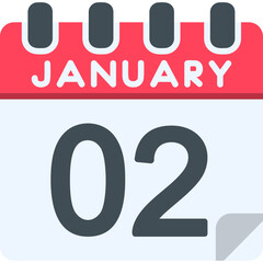 2 January Vector Icon Design