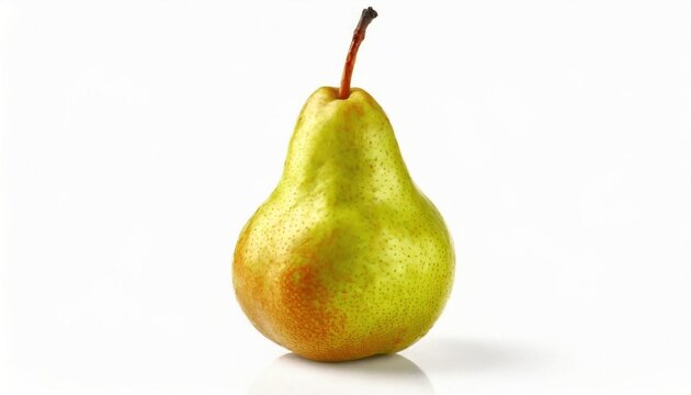 Ripe pear isolated on white background