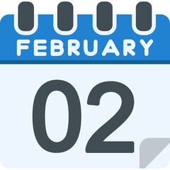 2 February Vector Icon Design