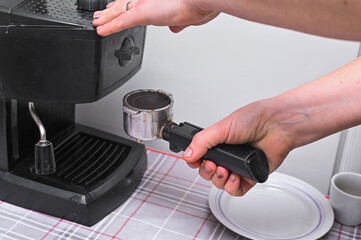 cooking fragrant coffee at home