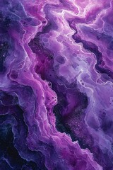 Obraz na płótnie Canvas Purple Waves of Creativity: A Monthly Celebration of Artistic Expression Generative AI