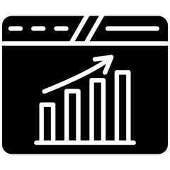 Obraz premium Website Statistics Icon