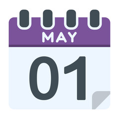 1 May Vector Icon Design