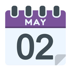 2 May Vector Icon Design