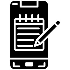 Mobile Note Icon