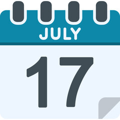 17 July Vector Icon Design