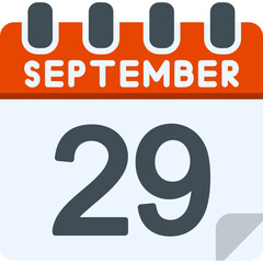 29 September Vector Icon Design