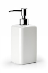 Plastic bottle with dispenser pump for liquid soap