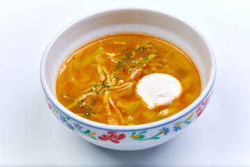 cabbage soup with sour cream